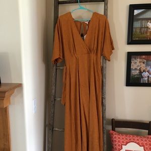 Boho mustard-Boutique Dress